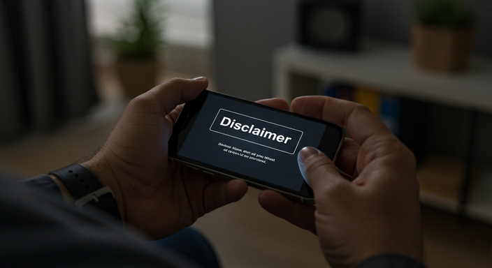 man pov see iphone 'Disclaimer'